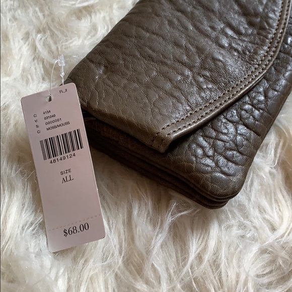 🆕NWT Anthropologie real leather textured wallet - Picture 5 of 8